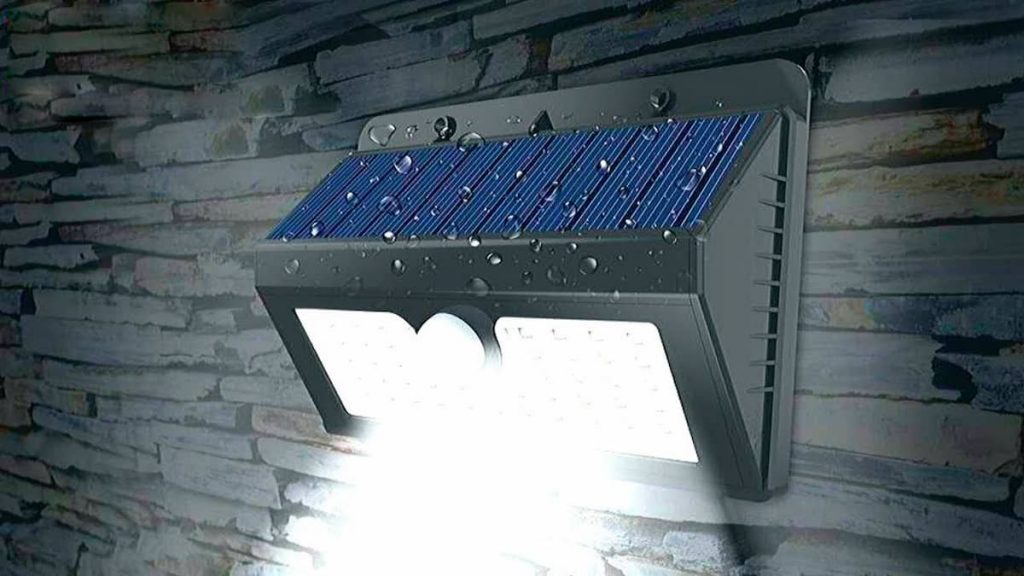 luz solar exterior de jardin