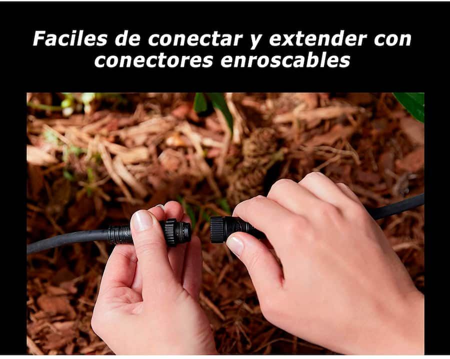 como iluminar jardin con luces inteligentes