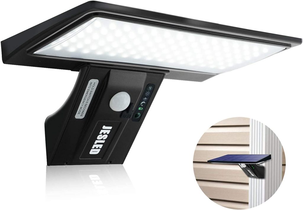 Luz led solar exterior jardín con sensor de movimiento